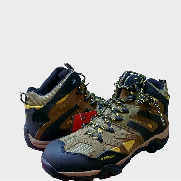 Men's Wolverine Wilderness Waterproof Hiker Boots Olive Size 11 NIB - Picture 2 of 8